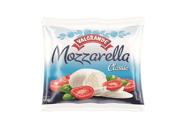 Mozzarella Valgrande Classic 125g in confezione, prodotta da Zott